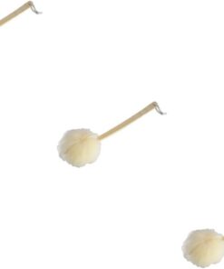 Healvian 3 Stücke Griff Bad Schwamm Holz Bad Wäscher Körper Pinsel für Sanfte Peeling