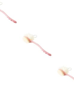 Healvian 3-teilige Peeling-körperbürste Mit Duschschwamm Badebürste Für Den Rücken Körperpeelingbürste Mit Starken Nylonborsten – Griff 37 Cm