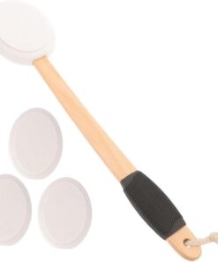 STOBAZA Rückenlotion und Sonnenschutz mit Weichem Bürstenkopf Applikator Sanfte Auftragung und Ersatzköpfen für Körperpflege im Bad