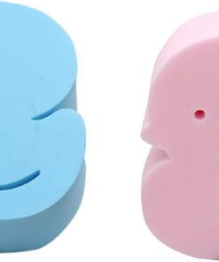 Ultraweicher Körperschwamm für Bad und Dusche für sanfte Reinigung und Tiefenpeeling, reichhaltiger Schaum, Blau + Rosa, 2 Stück