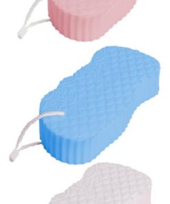VALICLUD 3 Stück Teiliges Weiche Hautfreundliche Peeling schwämme in Rosa Blau und Weiß Komfortabel Langlebig Sanfte Körperreinigung für Empfindliche Haut für Junge Mädchen