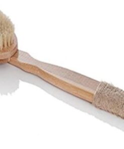 VALICLUD Schweineborstenmassagebad Loofahs Massagebürste Abnehmbar Duschkörper Schrubben Peeling Schrubber Badebürste Mit Borsten Duschbürste Bambus