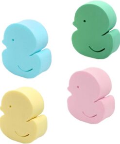 STOBAZA Kleine Badeschwämme 4 Stück Aus Hautverträglichem Material Mit Enten Motiv Für Empfindliche Haut Babys Und Kleinkinder Dusche Und Reise