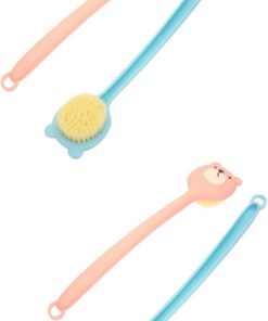 Healvian 4 Stück Badebürste Mit Langem Griff Zurück Scheuerbürste Peeling-bürste Badebürste Für Den Körper Langen Griff Artefakt Zum Mann Haartransplantation