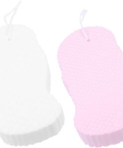 VALICLUD 2stücke Junge Mädchen Dusche Schwämme Zurück Reiben Schwämme Junge Mädchen Baden Peeling Körperreinigungsschwamm Badeschwamm Peeling Mit Aufhängeschnur Leicht Zu Reinigen
