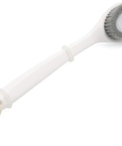 XYWHPGV Peeling-Massagegerät mit grauen Bürstenborsten und langem Holzgriff zum Trockenbürsten und Duschen(c5ee3 409a9 6bbfd 7f2f9 c333a eea5f