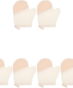 Cabilock 4sets Starke Dekontamination Dusche Pinsel Bad Handschuhe Langlebigkeit Haut Nagelhaut Behandlung 2 Stücke * 4