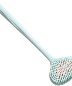 Duschbürste mit Langem Griff, Rückenpeelingbürste aus Pp Pbt Rosa | Lochdesign Am Griff, zum Reinigen und Waschen von Körperpartien, 1 Stück Zufällige Farbe