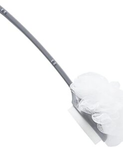 Generisch 2026 Professionelle 2-in-1 Badebürste mit Langer Reichweite effektiver Peeling-Kugel für gründliche Körperreinigung (White, One Size)