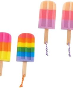 Healvian 8stücke Teiliges Badeball Aus Weichem Material Eiscreme-form Körperpeeling-tuch Für Sanfte Reinigung Und Exfoliation Für Dusche Und Bad Zufällige Farben