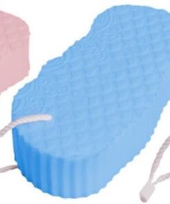 VALICLUD 3 Stück Teiliges Pva Badeschwamm in Blau und Weiß Sanfter Peeling schwamm für Empfindliche Babyhaut Leicht Tragbar für Schonende Reinigung und Zarte Hautpflege Beim Baden