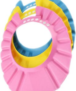 Baby-Badewanne, weiche Kappe, verstellbar, weiche Badekappe, Shampoo-Schutzprodukte für Baby, Kinder, Kinder, Dusche, 3 Stück Shampoo