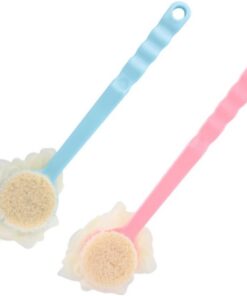 VALICLUD 2stücke Badewanne Badeblume Borste Mit Langer Griff Für Dusche Badezubehör Aus Hochwertigem Material Für Erwachsene Zum Entspannen Und Massieren Blau Rosa