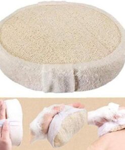 1 Natürlicher Luffa-Luffa-Pad-Körperwäscher Haut Peeling-Wäscher-Bad Dusche Schwamm-Haut-Bad-Zubehör