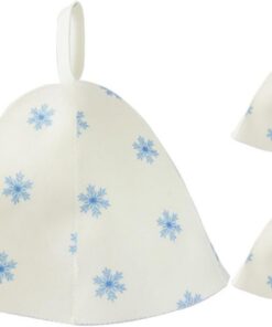 Abaodam 3 Stück Saunahüte aus Filz für Damen Wärmeisolierend Große Badekappen für Sauna und Badezimmer