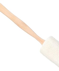 STOBAZA 2 STÜCK Teiliges Badbürste mit Langem Holzgriff Natürliche Loofah duschbürste Sanfte Körperpeeling schwämme Natürliches Material mit Aufhängeschlaufe für Rücken
