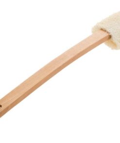 Badebürste Luffa Buche Badebürste Mit Langem Griff Badebürste, Gebogener Rückenbürste, Rückenpeeling Badebürste, Badebürste Bequemlichkeit