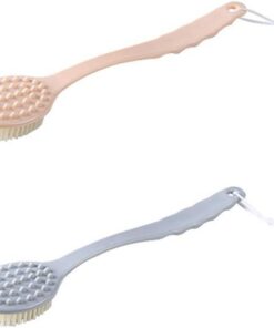 Körperbürsten, Weiche Badebürste Langer Griff Weiche Pelzrückenbürste Reiben Badebürste Rücken Artefakt Rückenmassage Schlamm Badewanne Rücken Badebürste Badebürste Sicherheit
