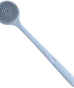 VALICLUD Silikon Duschbürste mit Langem Griff für Hauttypen Körperbürste mit Haken Vielseitige Rückenbürste für Dusche Bad und Massage Zufällige Farbe Zufälliger Stil