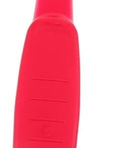 VALICLUD Roter Peeling Badebürste mit Kunststoff und Flockung Ergonomische Zahnbürstenform für Tiefe Hautreinigung und Komfortablen Griff für Dusche und Rückenpflege