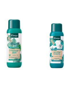 Kneipp Aroma-Pflegeschaumbad Erkältungszeit, 1er Pack (400 ml) & Aroma-Pflegeschaumbad Goodbye Stress - Badezusatz mit ätherischen Ölen aus Rosmarin & Wasserminze - 400ml