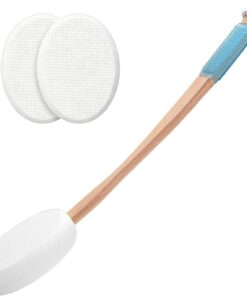 Werkzeug Zum Auftragen Von Rückenlotion, Mit Cremeverteiler Mit Langem Griff, 44,45 X 9,1 Cm, Weicher -Körperbürste, Ergonomisches Griffdesign, Wiederverwendbares Waschbares Material, Für