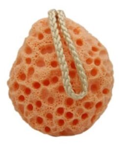 Healvian 3stücke Körperreinigungsschwamm Für Dusche Bad Peeling-schwamm Für Gesichtspflege Orangefarbener Hautfreundlicher Reinigungsschwamm Fördert Die Durchblutung Verbessert Die