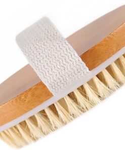 OUNONA Hautbürste mit Ppr Perlen und Borsten aus Phyllostachys Pubescens Badeaccessoire für Körpermassage zur Wandaufhängung Geeignet Entspannend für Senioren und Babys für Dusche