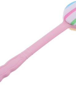 VALICLUD Badebürste mit Langem Griff für Dusche Fußbadbürste aus Rückenbürste mit Massagekopf Reinigungsbürste für Körperpflege Charmantes Rosa