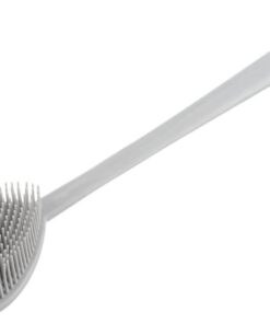 VALICLUD Herzförmige Silikon Badewäsche mit Langem Griff Ergonomisch Sanfte Borsten Rutschfest als Duschbürste für Körperreinigung und Massage Effizienter Peeling für Erwachsene