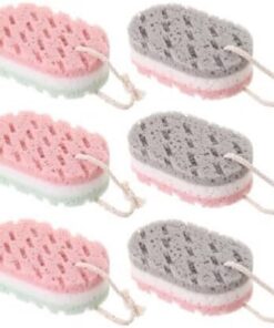 Healvian 18 Stk Badeschwamm Badezimmer Körper Rückenschrubber Körper Tief Körperwäsche Scrubber Schwamm Körperwäscher Hautpeelingschwamm Körpertücher Sauber Mann Handschuhe