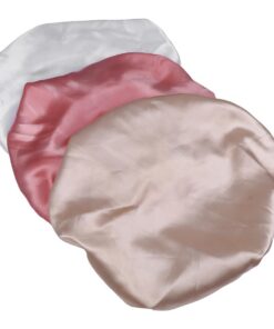 STOBAZA 3 Stück-pack Schlafmützen aus Satin mit Breitem Rand Leichte und Tragbare Haarschutzmützen für Frauen zum Waschen des Gesichts und Reisen