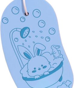 Körperschwamm – 14 x 7 cm, weicher Dusch-Luffa für sanfte Reinigung, einfacher Griff mit Seilgriff, Baby-Badeschwamm für Kinder, Mädchen, , Kinder, Rosa, Gelb, sichere hygienische Verpackung