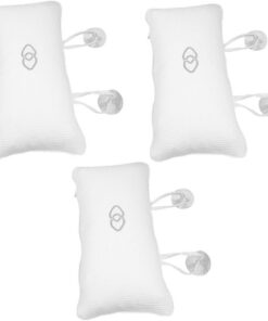 Abaodam 3 Stück Badewannenkissen mit Saugnäpfen Weiches Waschbares Material Ergonomisches Nackenstützkissen für Entspannendes Baden rutschfeste Polsterung Passform für Badewanne und Spa