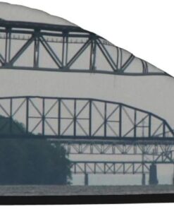 Xzeit Bridges Over The Susquehanna River Haartuch Korallensamt Trockene Haarkappen Schnell Trockenes Haar Bad Duschhaube Super Saugfähige Haartücher für nasses Haar Langes Dickes Lockiges Haar