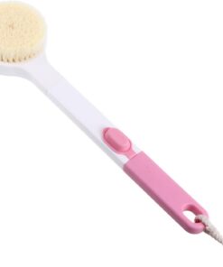 VALICLUD Praktische Duschbadbürste Mit Langem Griff Weiche Borsten Umweltfreundliches Material Hautschonende Körperbürste Für Bad Und Dusche Bade Und Rückenbürste in Rosa