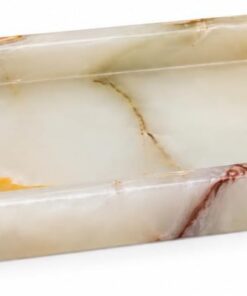 Bey-Berk Badewannentablett aus grünem Onyx-Marmor, Grün