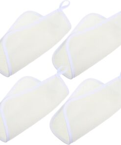 OUNONA 4stücke Peeling Waschlappen Für Dusche Doppelseitiger Körper Und Gesichtswäscher-Handtuch Sanft Gewebtes Badetuch Für Männer Und Frauen Beige