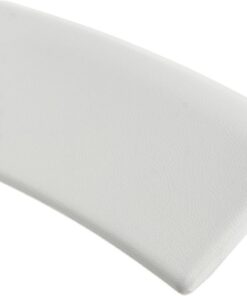 MAGICLULU Badewannenkissen Kopfstütze aus Saugnapf Ergonomisches mit Bad Weißem Pu zur Komfortables und Stilvolles für Badezimmer Zubehör im Erwachsene