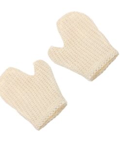 STOBAZA Badehandschuhe Peeling 2 Stück Aus Sisal Mit Massagefunktion Hygienisch Und Schnell Trocknend Geeignet Für Körperpeeling Unter Dusche