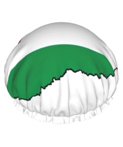 Duschhaube mit Ungarn-Flagge, bedruckt, für Damen, großes waschbares Gummiband, Badehaar, Duschhaube