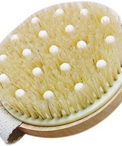 Bad Dusche Pinsel Naturborsten Bürste Massagegerät Holz Körper Bürste mit Band