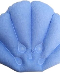Bequeme aufblasbare Badewanne Kissen Home Spa Bad Kissen Badewanne Kopfstütze, hellblau