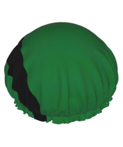 Badehaube mit Flagge des Sultanats von Delhi, wiederverwendbar, doppelte wasserdichte Schichten, Duschhauben für Frauen und Damen