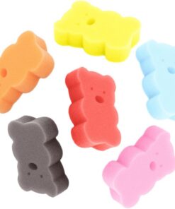 STOBAZA 6 Stück-pack Tragbare Badeschwämme mit Einzigartigem Cartoon Design Leichte Schwämme aus Weichem Material für Kinder zum Sanften Körperpeeling im Bad