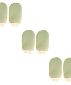 Healvian 6stücke Exfolierende Bad-handschuhe Universelle Dusch-mitten Für Körperpeeling Sanfte Reinigung Und Massage Hellgrün