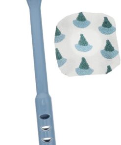 MAGICLULU Langstiel Badebürste mit Grober Faserschwamm und Abs Griff Exfolierende Reinigungsbürste für Sanfte Rückenmassage und Hautpflege im Bad