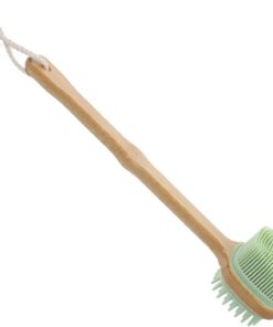 STOBAZA Silikon Körperpeeling mit Langem Griff für Dusch und Badewannenreinigung Rückenpeeling und Peeling-badebürste für Gründliche Hautreinigung