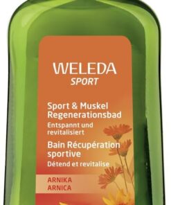 WELEDA Bio Sport & Muskel Bad vegan - Naturkosmetik Badezusatz mit ätherischen Ölen entspannt & regeneriert beanspruchte Muskeln nach dem Sport - Bad Essenz mit Rosmarin & Lavendel Duft (1x 200ml)