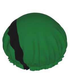 Flagge des Sultanats von Delhi Druck-Haarabdeckung für Dusche, Frauen, verstellbare Haarkappe, stilvoll, groß, wasserdicht, Duschhaube